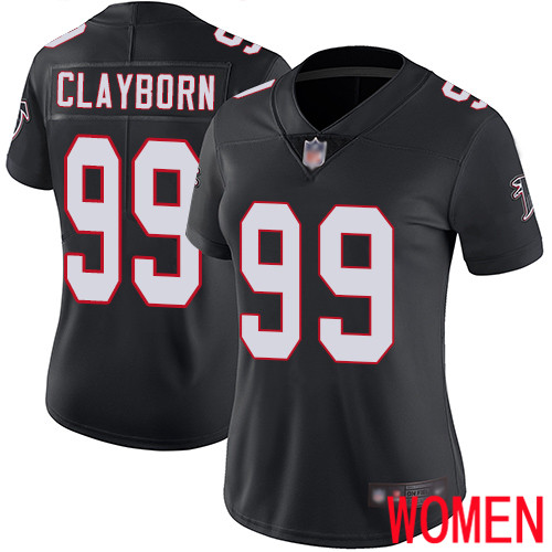 Atlanta Falcons Limited Black Women Adrian Clayborn Alternate Jersey NFL Football #99 Vapor Untouchable->women nfl jersey->Women Jersey